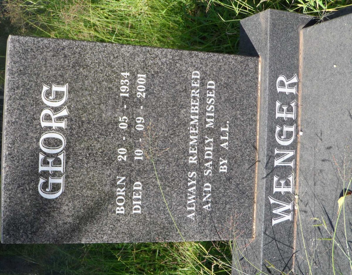 WENGER Georg 1934-2001