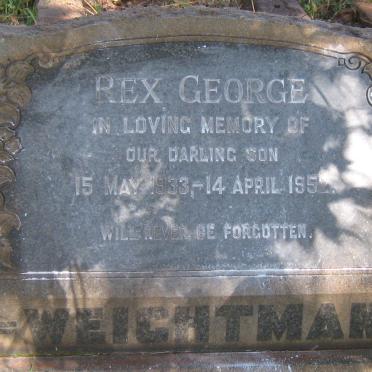 WEICHTMAN Rex George 1933-1952