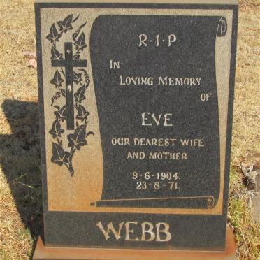 WEBB Eve 1904-1971