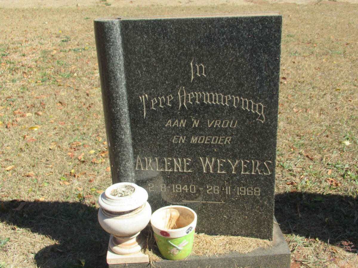 WEYERS Arlene 1940-1968