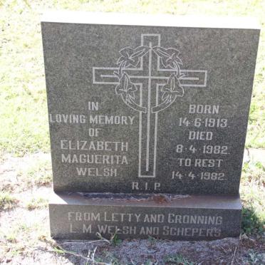 WELSH Elizabeth 1913-1982
