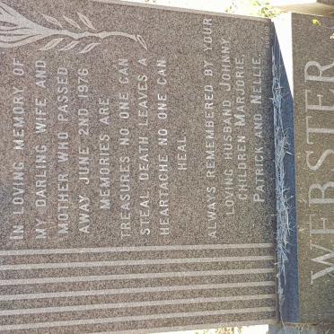 WEBSTER Alice Elizabeth nee HURFORD -1976