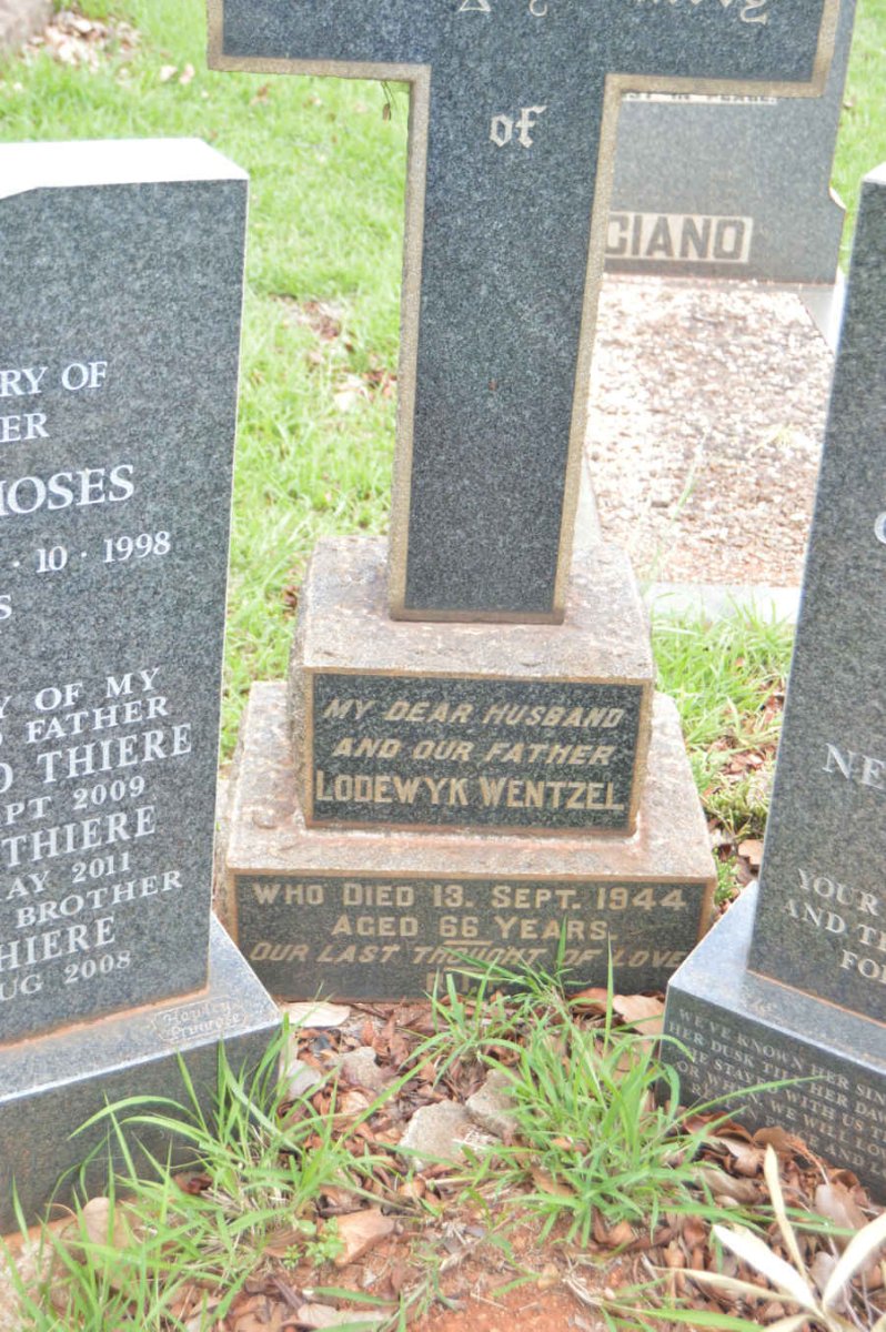 WENTZEL Lodewyk -1944 &amp; Christina 1884-1974