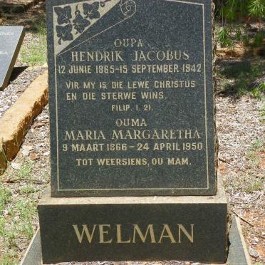 WELMAN Hendrik Jacobus 1865-1942 &amp; Maria Margaretha 1866-1950