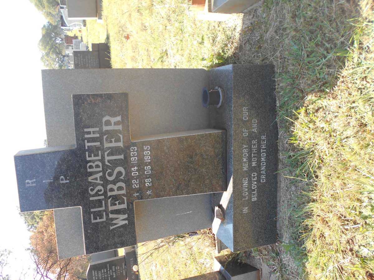 WEBSTER Elisabeth 1933-1985