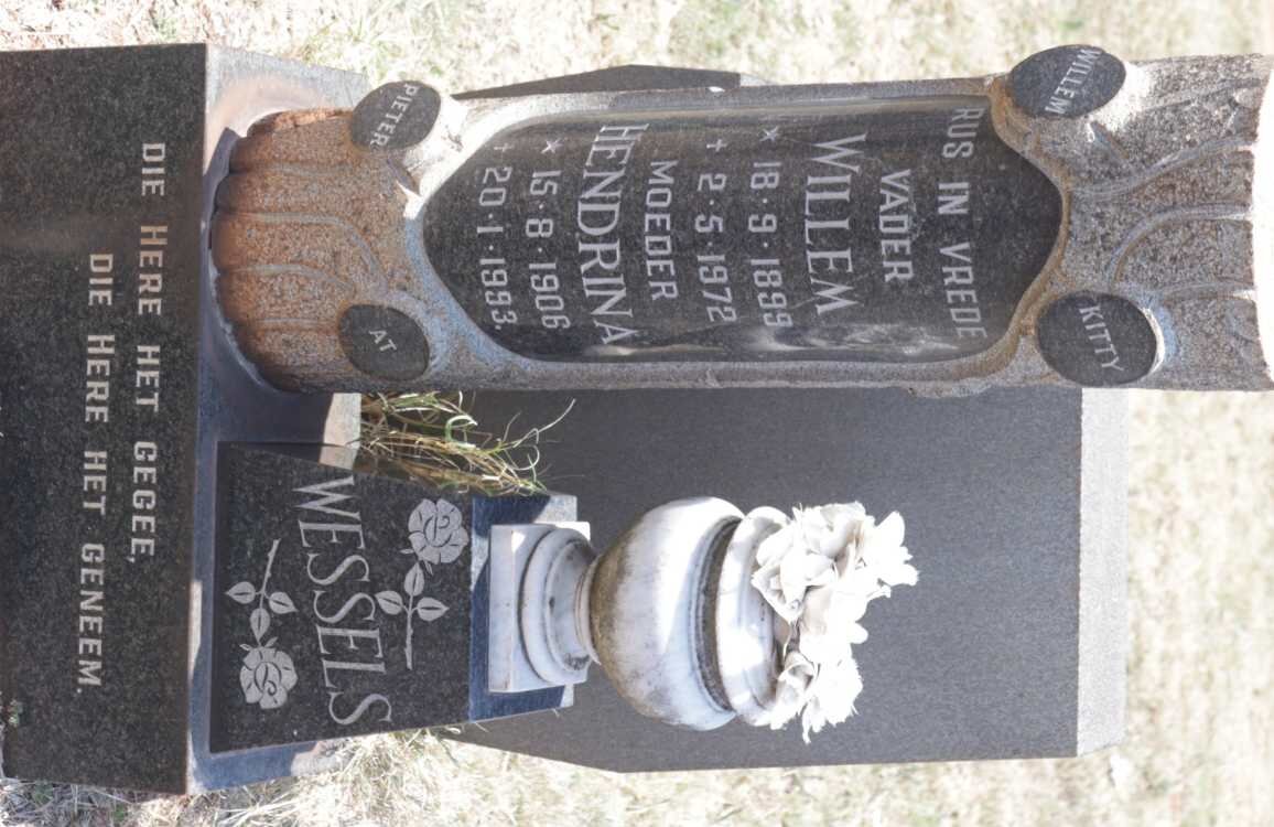 WESSELS Willem 1899-1972 &amp; Hendrina 1906-1993