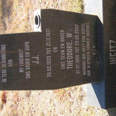 WEITZ J.J. 1933-1977 :: WEITZ Theodore W. 1960-2002