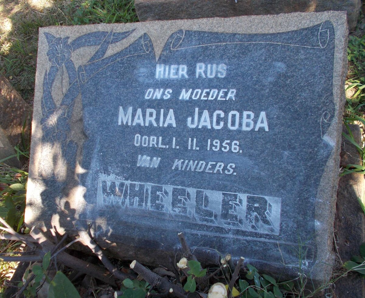 WHEELER Maria Jacoba -1956