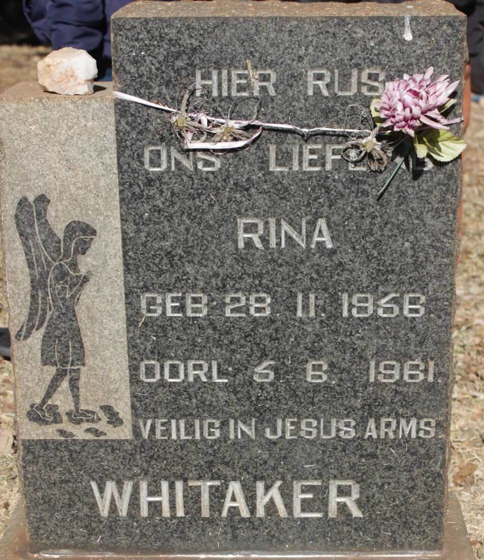 WHITAKER Rina 1956-1961