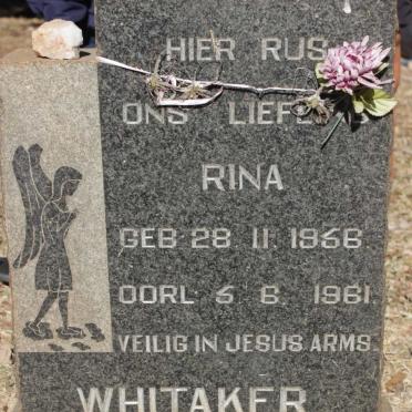 WHITAKER Rina 1956-1961