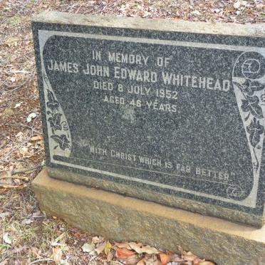 WHITEHEAD James John Edward -1952