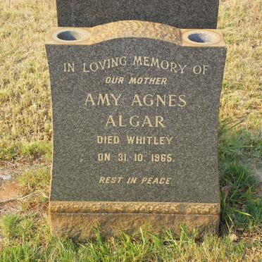 WHITLEY Amy Agnes previously ALGAR -1965