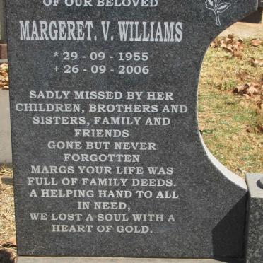 WILLIAMS Margeret V. 1955-2006
