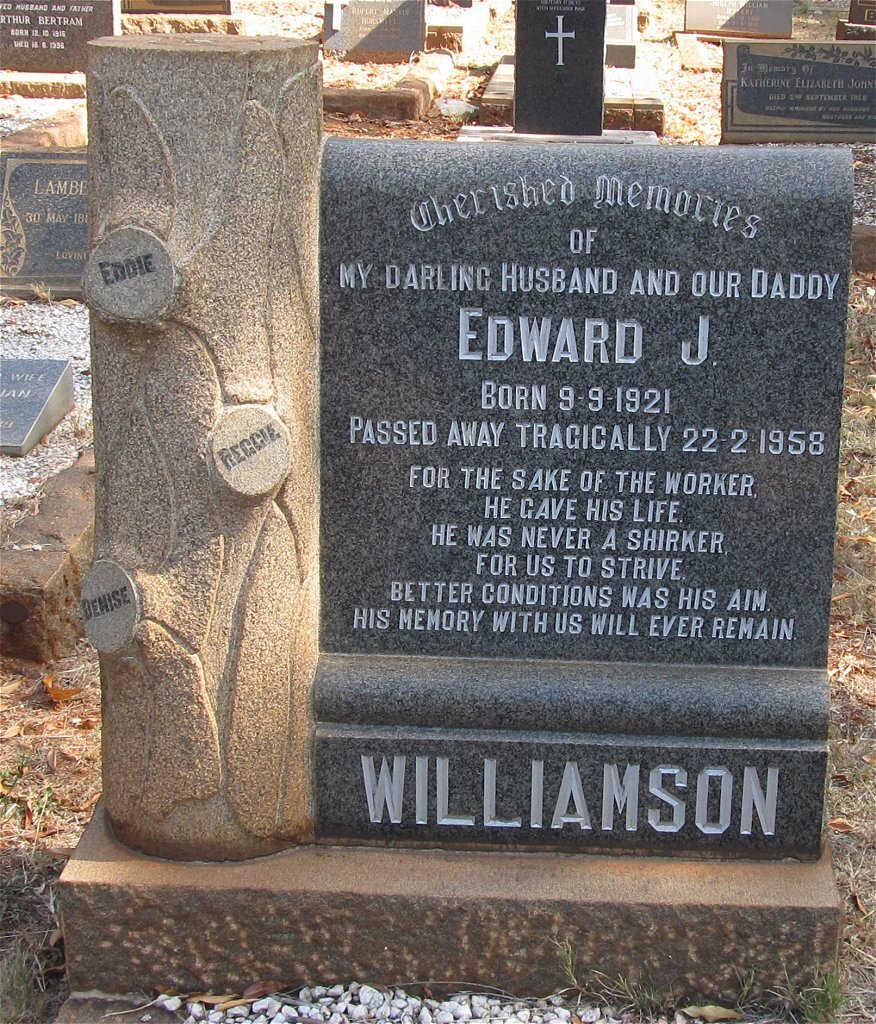 WILLIAMSON Edward J. 1921-1958