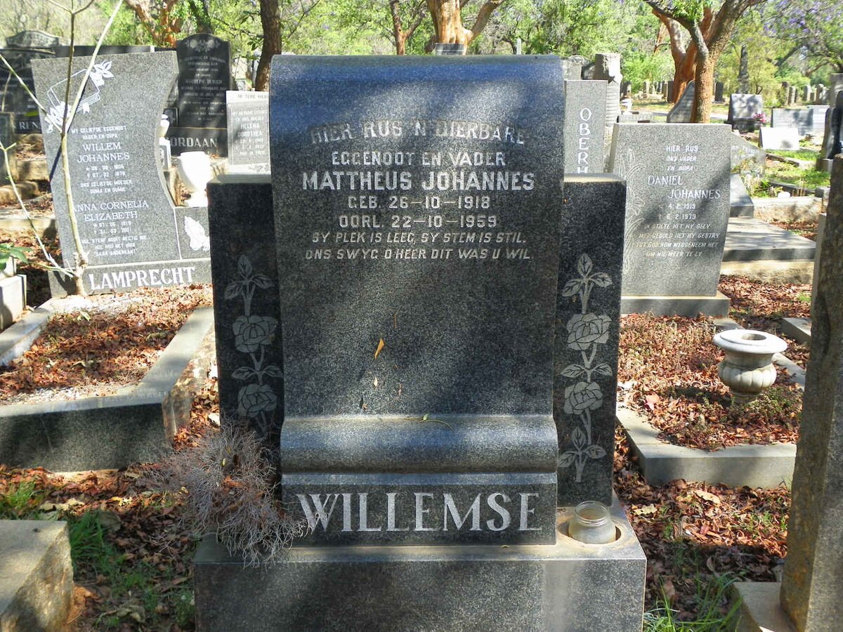 WILLEMSE Mattheus Johannes 1918-1959