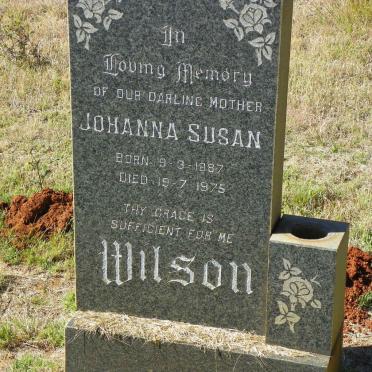 WILSON Johanna Susan 1887-1975
