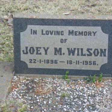 WILSON Joey M. 1896-1956