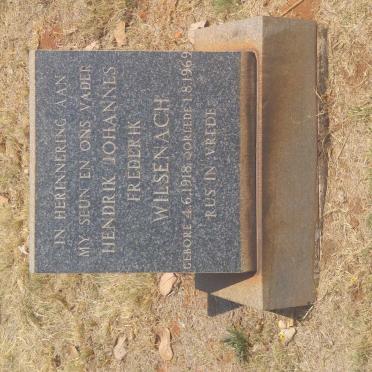 WILSENACH Hendrik Johannes Frederik 1918-1969