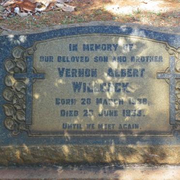 WILLCOCK Vernon Albert 1938-1953