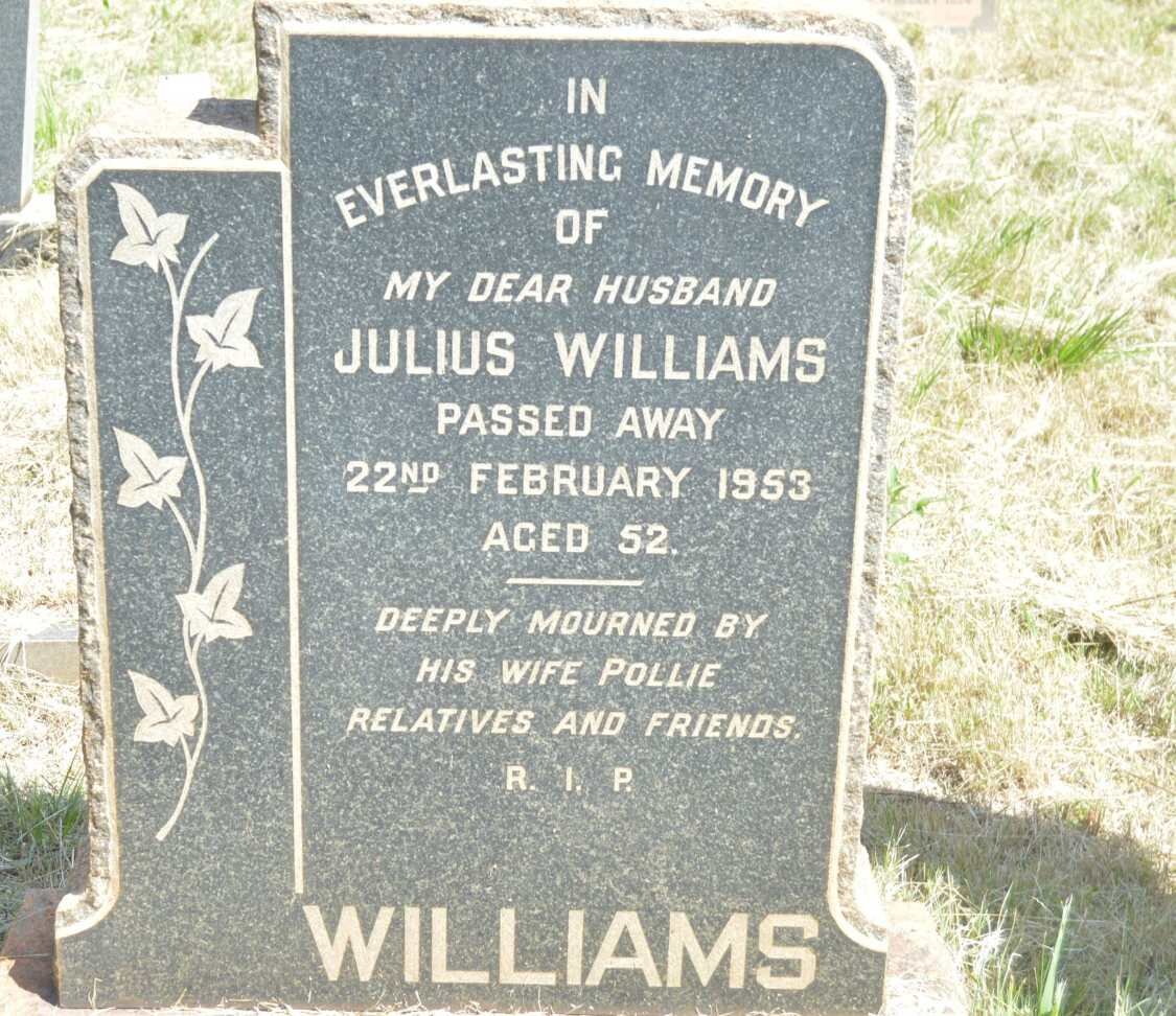 WILLIAMS Julius -1953