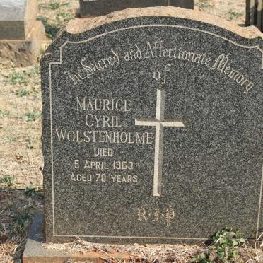 WOLSTENHOLME Maurice Cyril -1963