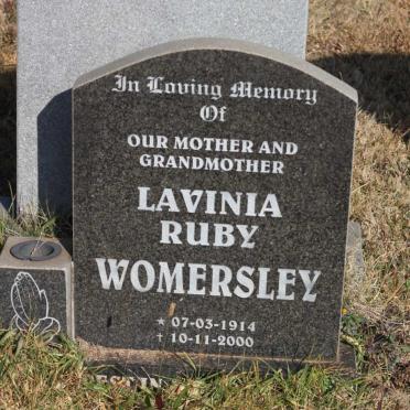 WOMERSLEY Lavinia Ruby 1914-2000