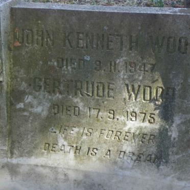 WOOD John Kenneth -1947 &amp; Gertrude -1975