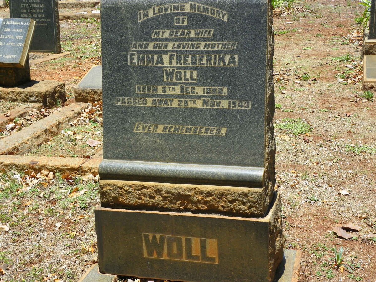 WOLL Emma Frederika 1880-1943