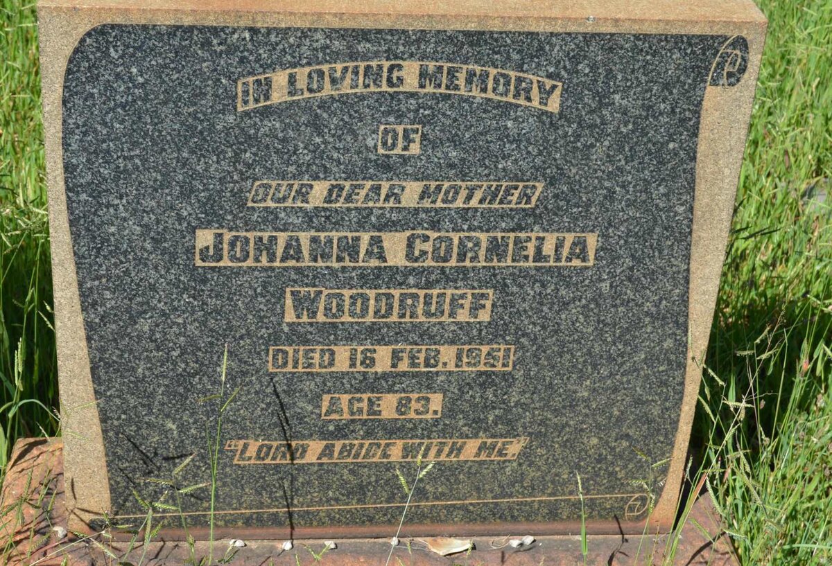 WOODRUFF Johanna Cornelia -1951