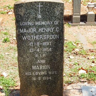 WOTHERSPOON Henry C. 1897-1954 &amp; Marion -1984