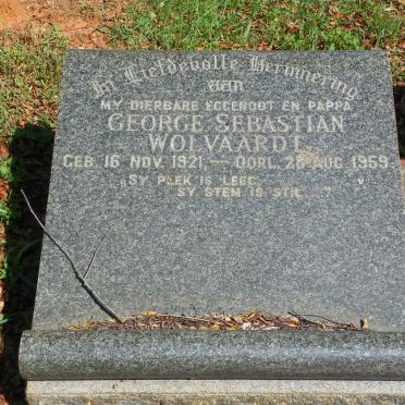 WOLVAARDT George Sebastian 1921-1959