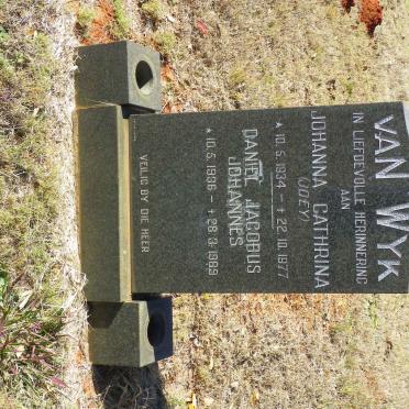 WYK Daniel Jacobus Johannes, van 1936-1989 &amp; Johanna Cathrina 1934-1977