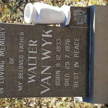 WYK Walter, van 1933-1976