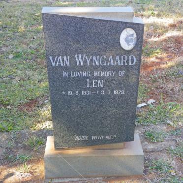 WYNGAARD Len, van 1931-1978