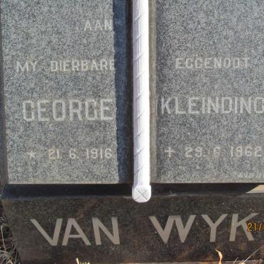 WYK George, van 1916-1962