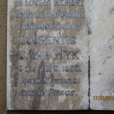 WYK Lourentis J, van -1953