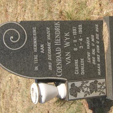 WYK Coenraad Hendrik, van 1897-1969