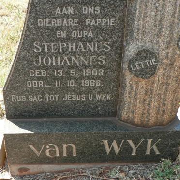 WYK Stephanus Johannes, van 1903-1966