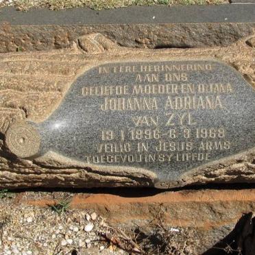 ZYL Johanna Adriana, van 1896-1968