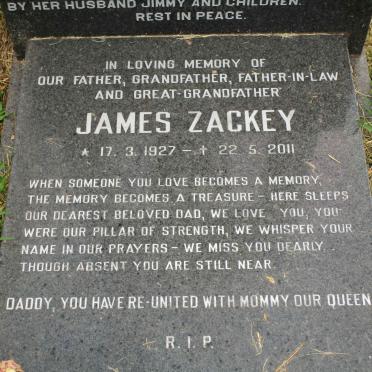 ZACKEY James 1927-2011