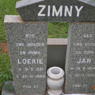 ZIMNY Jan 1914-1996 &amp; Loekie 1921-1988