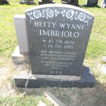 IMBRIOLO Hetty Wynne 1908-1995