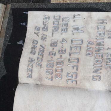 OELOFSE J.M. 1903-1967