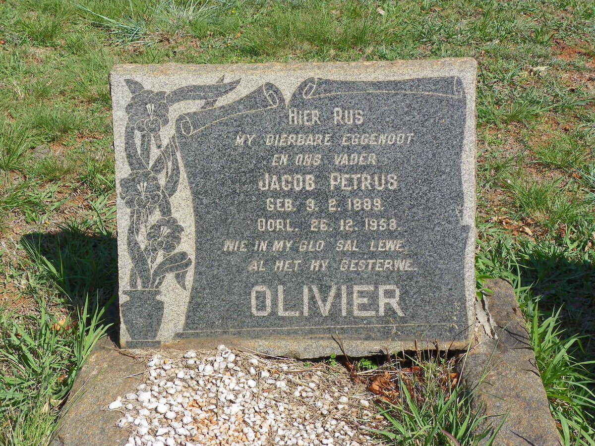 OLIVIER Jacob Petrus 1889-1958