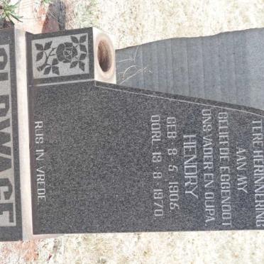 OLDWAGE Hendry 1905-1970