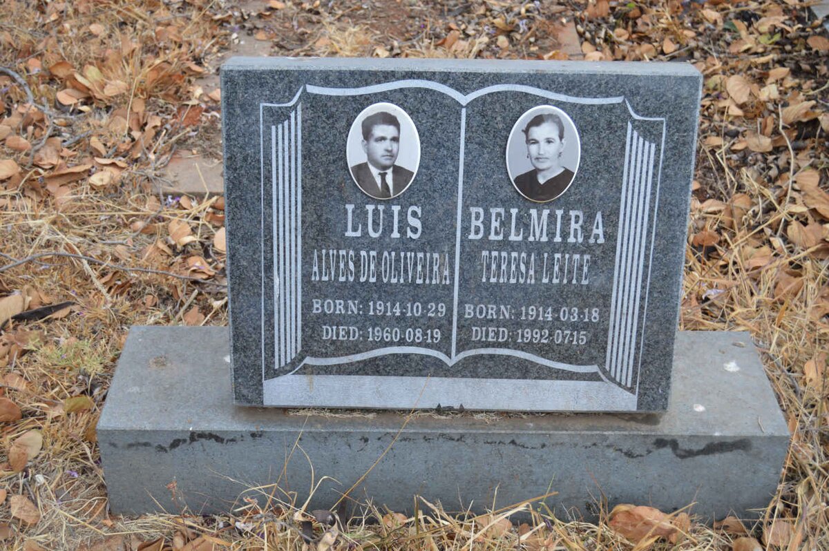 OLIVEIRA Luis Alves, de 1914-1960 &amp; Belmira Teresa Leite 1914-1992