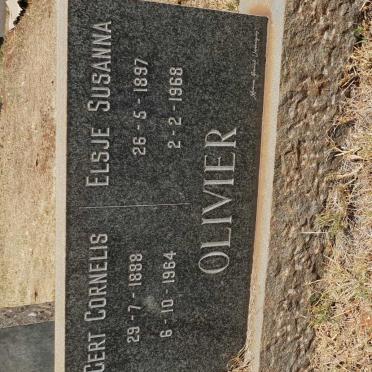 OLIVIER Gert Cornelis 1888-1964 &amp; Elsje Susanna 1897-1968