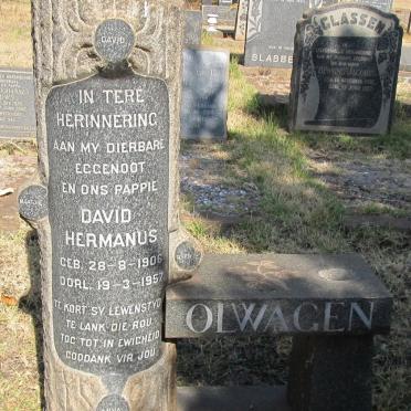 OLWAGEN David Hermanus 1906-1957