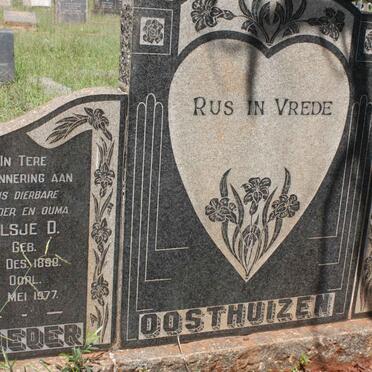 OOSTHUIZEN Stephanus J. 1887-1952 &amp; Elsje D. 1890-1977