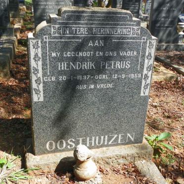 OOSTHUIZEN Hendrik Petrus 1897-1959